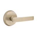 Emtek 7106-YM-TWB Yuma Sandcast Bronze Door Lever Passage Set With #2 Rosette Tumbled White Bronze