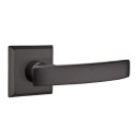 Emtek 7111-YM-FB Yuma Sandcast Bronze Door Lever Passage Set With #6 Rosette Flat Black Bronze