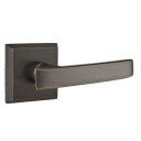 Emtek 7111-YM-MB Yuma Sandcast Bronze Door Lever Passage Set With #6 Rosette Medium Bronze