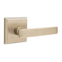 Emtek 7211-YM-TWB Yuma Sandcast Bronze Door Lever Privacy Set With #6 Rosette Tumbled White Bronze