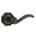 Emtek 70515-MDI-MB Medici Lost Wax Door Lever Dummy Set With #15 Rosette Medium Bronze