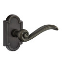 Emtek 72011-MDI-MB Medici Lost Wax Door Lever Privacy Set With #11 Rosette Medium Bronze