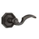 Emtek 71015-NA-MB Napoli Lost Wax Door Lever Passage Set With #15 Rosette Medium Bronze