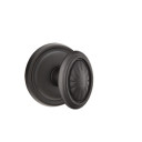 Emtek 70512-PA-FB Parma Lost Wax Door Knob Dummy Set With #12 Rosette Flat Black Bronze