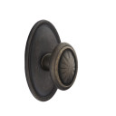 Emtek 71014-PA-MB Parma Lost Wax Door Knob Passage Set With #14 Rosette Medium Bronze
