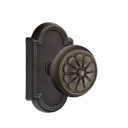 Emtek 72011-PT-MB Petal Lost Wax Door Knob Privacy Set With #11 Rosette Medium Bronze
