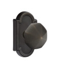 Emtek 70511-OCK-MB Octagon Lost Wax Door Knob Dummy Set With #11 Rosette Medium Bronze