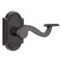 Emtek 72011-PD-FB Padua Lost Wax Door Lever Privacy Set With #11 Rosette Flat Black Bronze