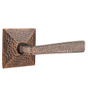 Emtek 5106-HM-US10B Hammered Arts & Crafts Door Lever Passage Set With Hammered Rosette Oil Rubbed Bronze