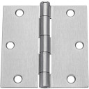 Dynasty Hardware 3-1/2" Door Hinges Square Corner, Satin Nickel