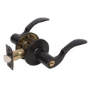 Dynasty Hardware MON-00-12P Monterey Keyed Entry Door Lever, Aged Oil Rubbed Bronze