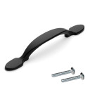 Dynasty Hardware  P-2381-FB Classic Cabinet Pull Flat Black