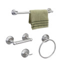 Dynasty Hardware 2600-SN-4 Newport Series Bathroom Hardware Set, Satin Nickel, 4-Piece Set, With 24" Towel Bar
