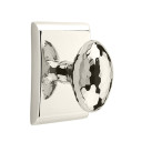 Emtek 5111-HE-US14 Hammered Egg Door Knob Passage Set With Neos Rosette Polished Nickel