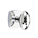 Emtek 5326-HE-US26 Hammered Egg Door Knob Privacy Set With Urban Modern Rosette Polished Chrome