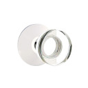 Emtek 5107-MDC-US26 Modern Disc Door Knob Passage Set With Modern Rosette Polished Chrome