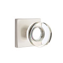 Emtek 5110-MDC-US15 Modern Disc Door Knob Passage Set With Square Rosette Satin Nickel
