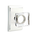 Emtek 5111-MSC-US26 Modern Square Door Knob Passage Set With Neos Rosette Polished Chrome