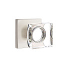 Emtek 5050-MSC-US15 Modern Square Door Knob Dummy Set With Square Rosette Satin Nickel