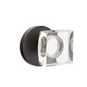 Emtek 5209-MSC-US10B Modern Square Door Knob Privacy Set With Disk Rosette Oil Rubbed Bronze