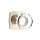 Emtek 5326-MDC-US14 Modern Disc Door Knob Privacy Set With Urban Modern Rosette Polished Nickel