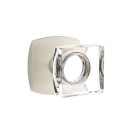 Emtek 5316-MSC-US15 Modern Square Door Knob Passage Set With Urban Modern Rosette Satin Nickel