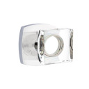 Emtek 5316-MSC-US26 Modern Square Door Knob Passage Set With Urban Modern Rosette Polished Chrome