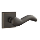Emtek 7111-CD-MB Cody Sandcast Bronze Door Lever Passage Set With #6 Rosette Medium Bronze