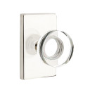 Emtek 5112-MDC-US14 Modern Disc Door Knob Passage Set With Modern Rectangular Rosette Polished Nickel