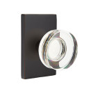 Emtek 5052-MDC-US10B Modern Disc Door Knob Dummy Set With Modern Rectangular Rosette Oil Rubbed Bronze