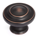 Dynasty Hardware K-1586-ORB Three Ring Cabinet Knob Oil Rubbed Bronze