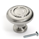 Dynasty Hardware K-5104-SN Rope Cabinet Knob, Satin Nickel