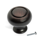 Dynasty Hardware K-80028-10B Cabinet Knob, Oil Rubbed Bronze