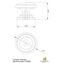 Dynasty Hardware K-80980-AN Cabinet Knob, Antique Nickel