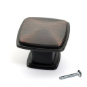 Dynasty Hardware K-81091-10B Cabinet Knob 1-1/4-Inch Square, Oil Rubbed Bronze