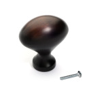 Dynasty Hardware K-8443-10B Egg Cabinet Knob, Oil Rubbed Bronze
