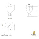 Dynasty Hardware K-8443-10B Egg Cabinet Knob, Oil Rubbed Bronze