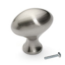 Dynasty Hardware K-86016-SN Egg Cabinet Knob, Satin Nickel