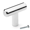 Dynasty Hardware P-1006-26 European Style T Cabinet Knob, Polished Chrome