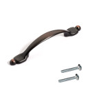 Dynasty Hardware P-260-10B Ball Tip Cabinet Hardware Pull, Oil Rubbed Bronze