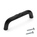 Dynasty Hardware P-82432-FB Ribbon and Reed Cabinet Hardware Pull Flat Black