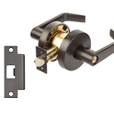Dynasty Hardware AUG-00-10B Grade 2 Commercial Duty Office Door Keyed Lever Lockset, ADA, Oil Rubbed Bronze