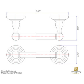 Dynasty Hardware 3821-ORB Palisades Toilet Tissue Holder Oil Rubbed Bronze