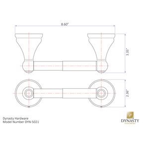 Dynasty Hardware 5021-ORB Brentwood Toilet Paper Holder Oil Rubbed Bronze