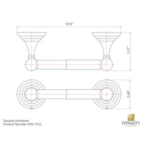 Dynasty Hardware 7521-ORB Bel-Air Toilet Tissue Holder Oil Rubbed Bronze