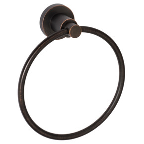 Dynasty Hardware 4011-ORB Manhattan 6-1/2-Inch Diameter Towel Ring, Oil Rubbed Bronze