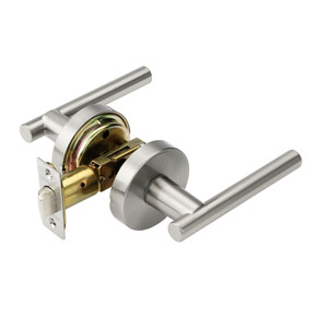 Dynasty Hardware MAN-82-US15, Manhattan Lever Passage Door Lever Set, Satin Nickel