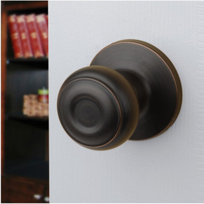 Dynasty Hardware SIE-82-12P Sierra Door Knob, Passage Set, Aged Oil Rubbed Bronze