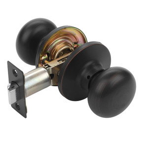 Dynasty Hardware TAH-82-12P Tahoe Door Knob, Passage Set, Aged Oil Rubbed Bronze