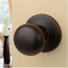 Dynasty Hardware TAH-82-12P Tahoe Door Knob, Passage Set, Aged Oil Rubbed Bronze